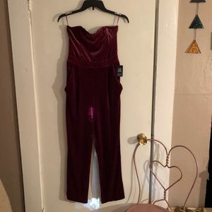 Express velvet jumpsuit